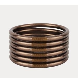 Budhagirl Meteorite All Weather Bangles® (Set of 6) - Serenity Prayer Size XL